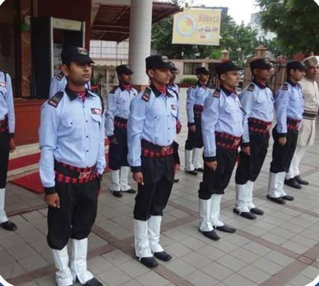 Om Sai guards on parade